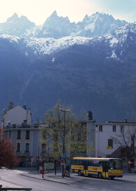 雪景风光 蓝天白云