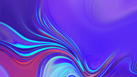 紫色抽象拉丝3D流体线条渐变