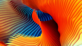 彩色抽象拉丝3D立体流体渐变