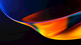 3d炫彩玻璃质感抽象科技线条