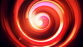 3d红色玻璃质感抽象科技线条