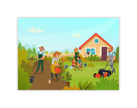 矢量农场海报灯箱展板图片