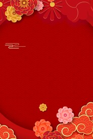 红色背景