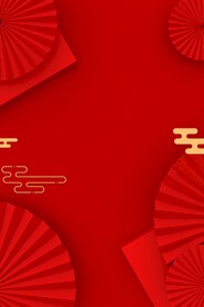 红色背景