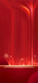 红色背景