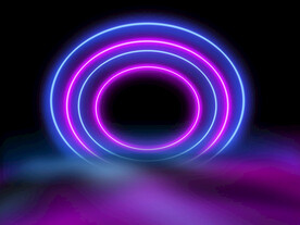 炫彩科技抽象发光线条背景