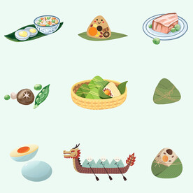 端午节粽子节日主题元素