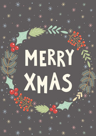 可爱卡通圣诞节字母矢量无缝背景