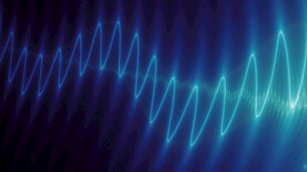 蓝色科技抽象发光线条背景