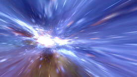 3d炫彩粒子大爆炸背景