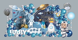 太空宇航员主题生日宴素材