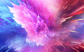 3d炫彩粒子大爆炸背景