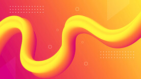 黄色3d炫彩渐变抽象扭曲背景