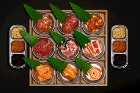 九宫格烤肉拼盘