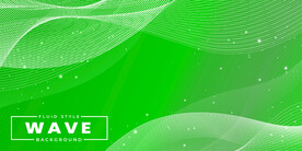 绿色曲线科技背景