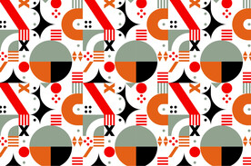 时尚几何艺术背景