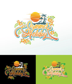 夏季度假标签