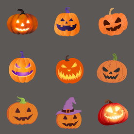 万圣节南瓜灯杰克灯