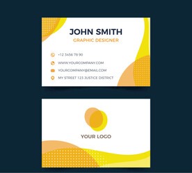 黄色商务名片