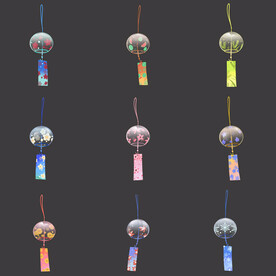 透明质感玻璃日式风铃