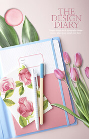 郁金香小清新海报