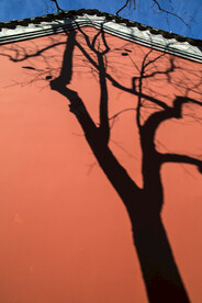 红色宫墙古风图片