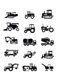 工地工程车程剪影