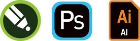 CDR AI PS 图标