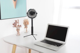 伸缩电风扇摄影