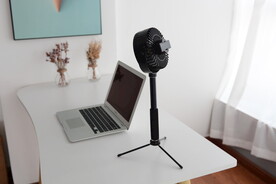 伸缩电风扇摄影