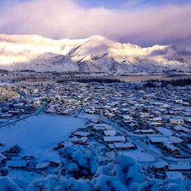 冬季的山区小镇