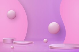 时尚商品展台背景