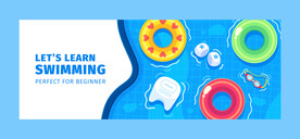 游泳横幅