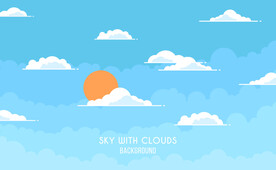 卡通天空背景