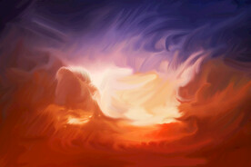 炫彩油画服装数码印花背景纹理