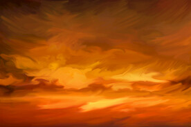 金色水彩数码印花油画背景纹理