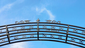 铁门龙形铁艺装饰