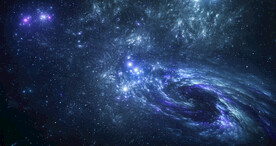 蓝色宇宙星空图片素材