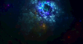 蓝色宇宙星空图片素材