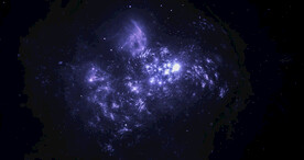 蓝色宇宙星空图片素材