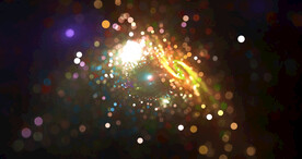 绚丽光影光斑粒子舞台背景