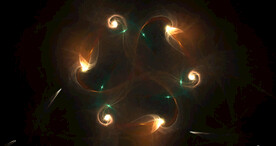 炫酷光影粒子晚会舞台背景图