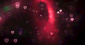 唯美爱心星光粒子舞台背景