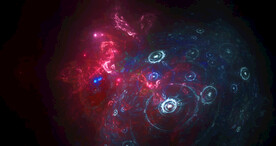 炫酷光影粒子晚会舞台背景图