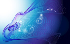 蓝色渐变抽象科技线条背景