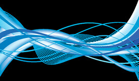 蓝色抽象科技线条背景