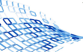 蓝色延伸发光几何抽象背景