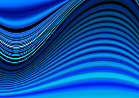 蓝色抽象科技线条背景