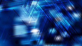 蓝色发光光线抽象科技线条