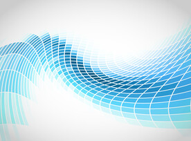 蓝色延伸发光几何抽象背景